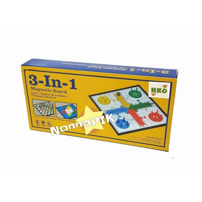 TERMUR@H 3 in 1 Magnetic Board Games No.38812