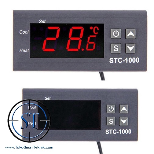 Digital Temperature Controller STC-1000 AC 220V Thermostat With Sensor Regulator Control STC1000 STC 1000  Untuk Mesin Tetas Telur Aquarium