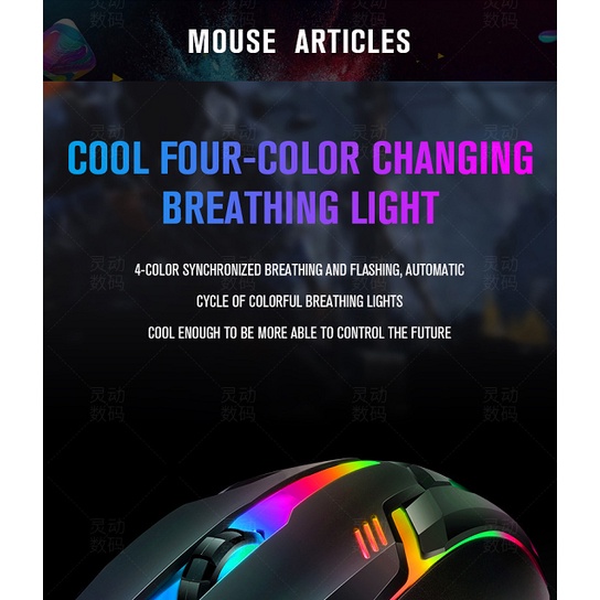 【COD】Jovitech Gaming Keyboard RGB LED Backlit  Rainbow / Keyboard Gaming RGB G13-7