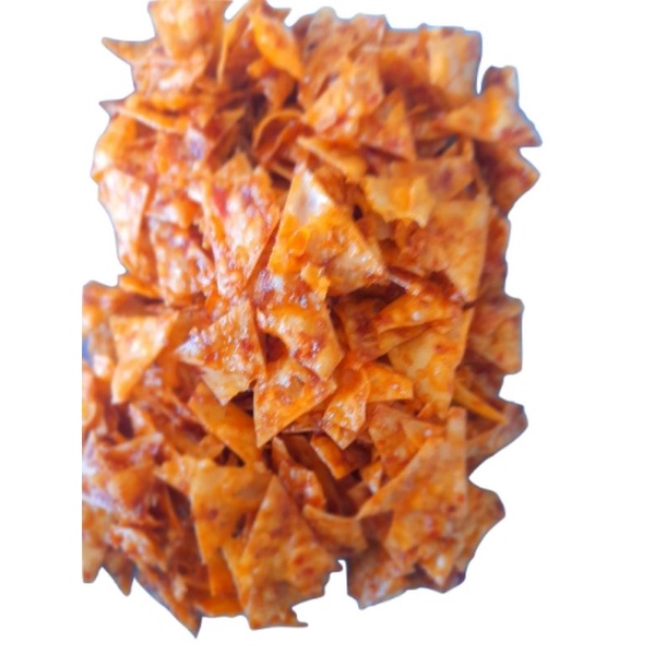 

pangsit goreng pedas balado Pangsit goreng kripik 500gr