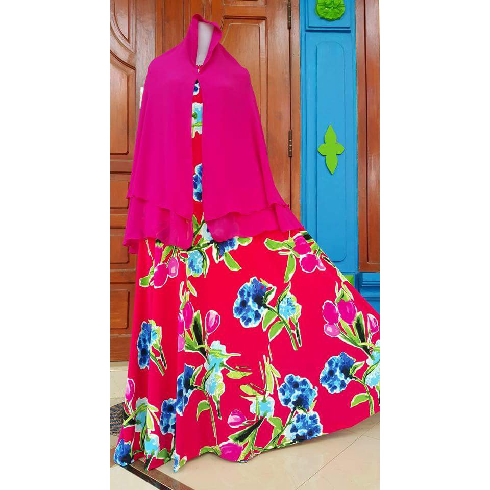 Gamis Bahan Jersey Tebal