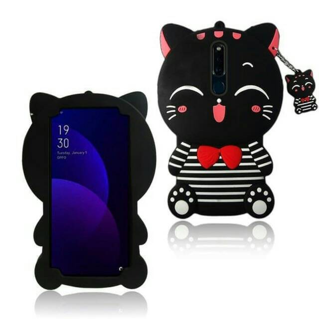 Case Boneka 3D 4D Caracter Case Soft Silikon MIMI CAT REDMI 8