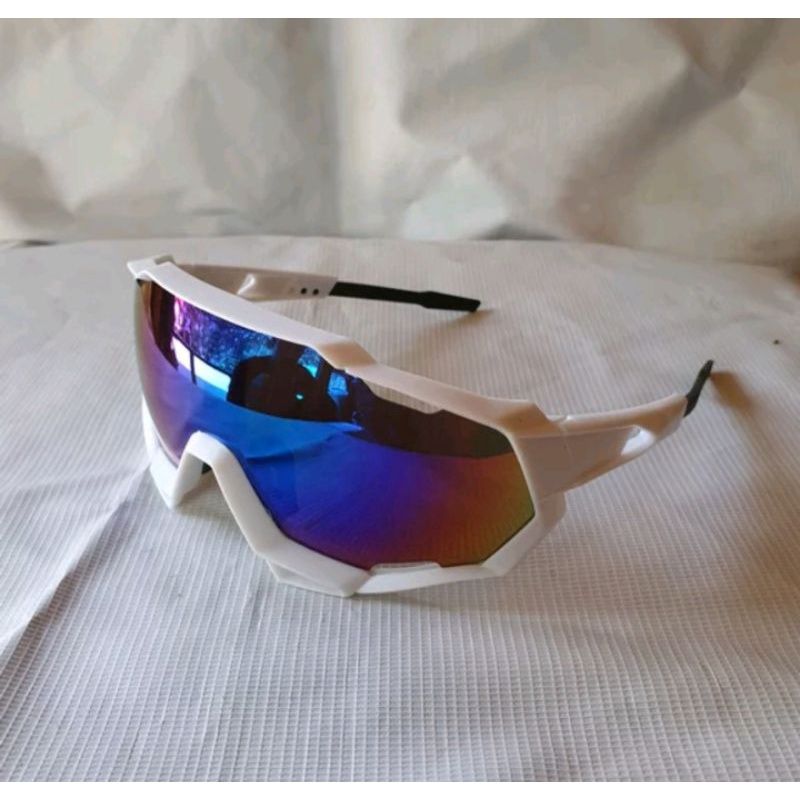 Kacamata Sepeda Gowes Sunglasses Riding Outdoor Kacamata Frame Putih 9312