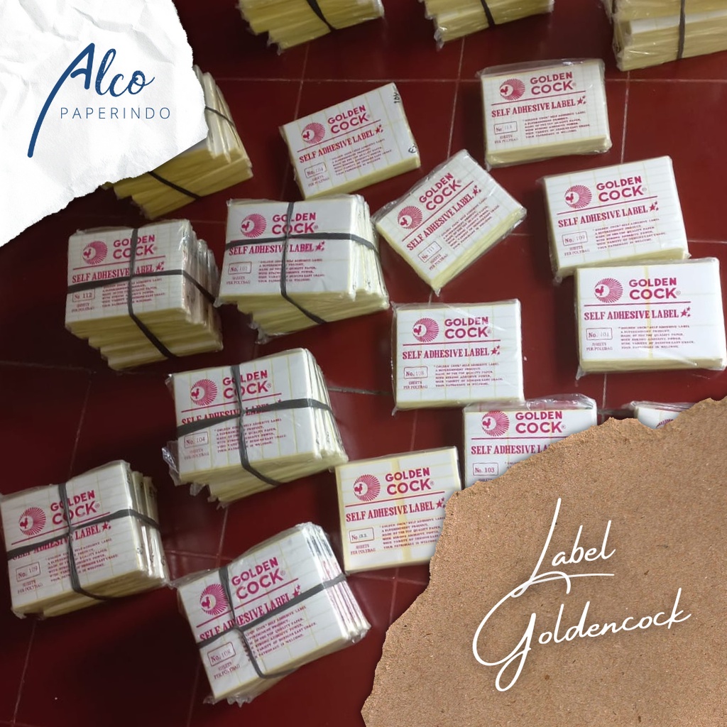 

Label Golden Cock Label Kertas Self Adhesive Label Semua Ukuran