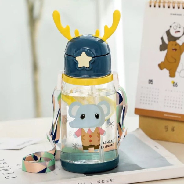 BOTOL MINUM ANAK MOTIF RUSA BPA FREE 550 MILI