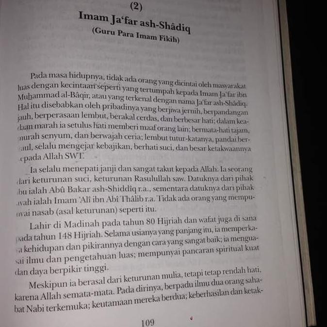 Riwayat Sembilan Imam Fiqih - Imam Jafar - Abdurrahman Asy Syarqawi