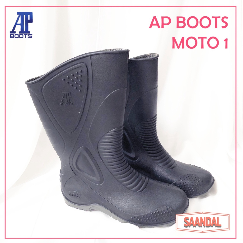 Sepatu Safety Boots AP Moto Karet (BISA SATUAN)