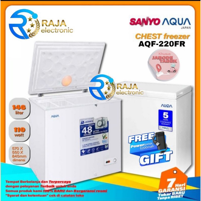 CHEST FREEZER AQUA AQF-220 FR , FREEZER BOX DAGING ICE CREAM