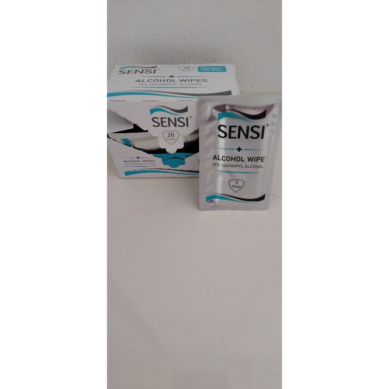 sensi alcohol wipe