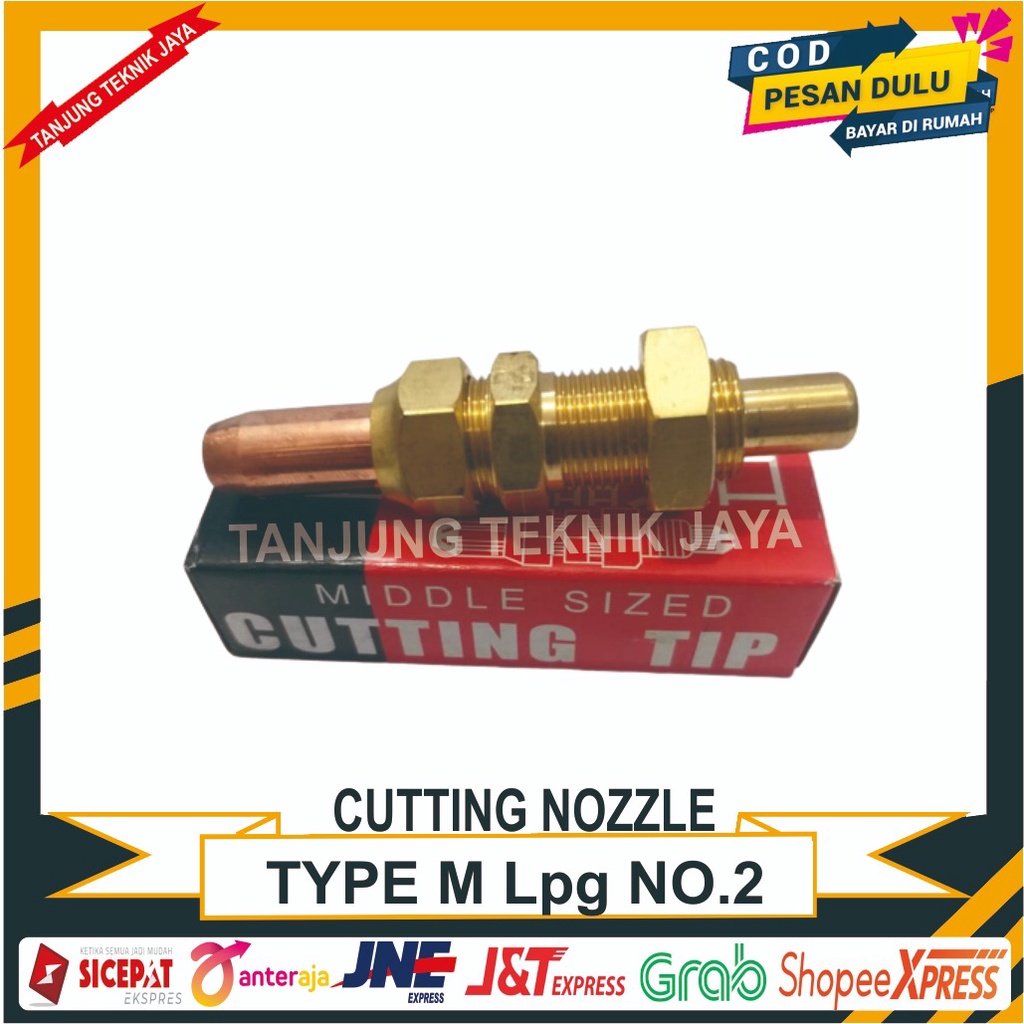 CUTTING TIP NO.2 NOZZLE BLENDER POTONG TYPE M MATA BLENDER POTONG LPG