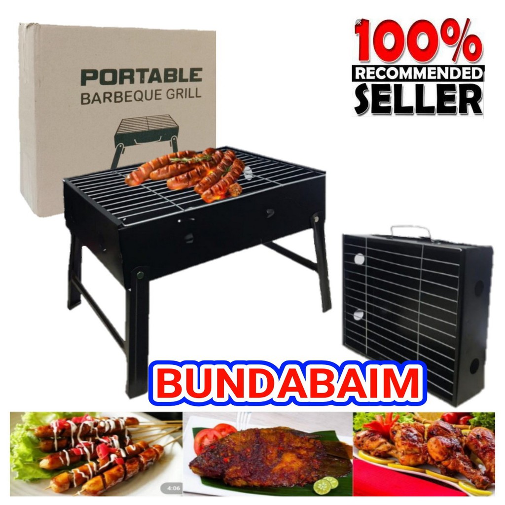 PANGGANGAN PORTABLE HC620 / ALAT PEMANGGANG GRILL LIPAT HC ALAT BAKAR