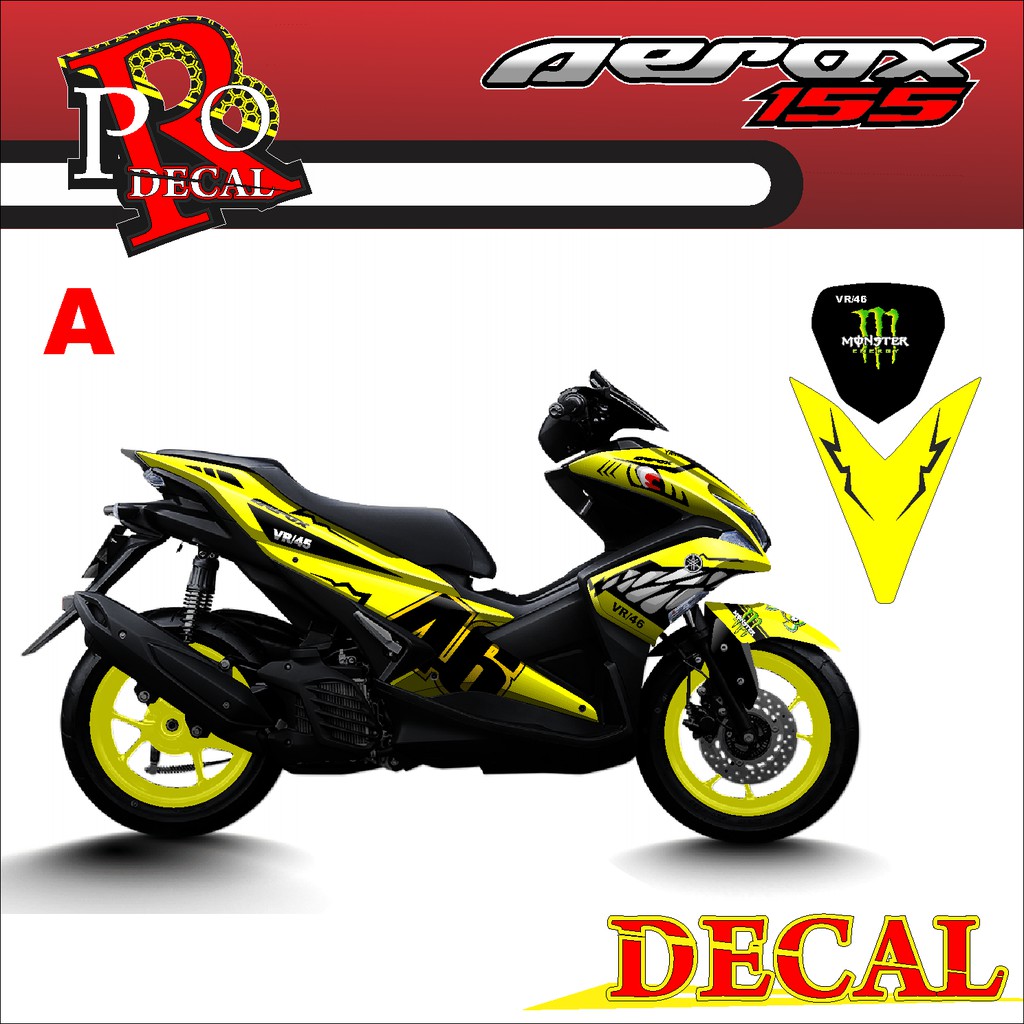 SOLUSI MODIFIKASI BODY MOTOR DECAL AEROX 155/DECAL AEROX SHARK/DECAL AEROX/DECAL AEROX TERLARIS/DECA