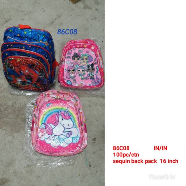 Tas Sekolah Manik2 16 Inchi SD Y1