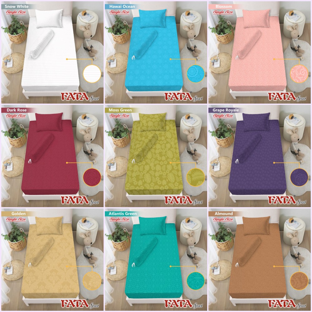 FATA - Sprei Small Single (100x200) Polos Embossed Terlaris pilihan