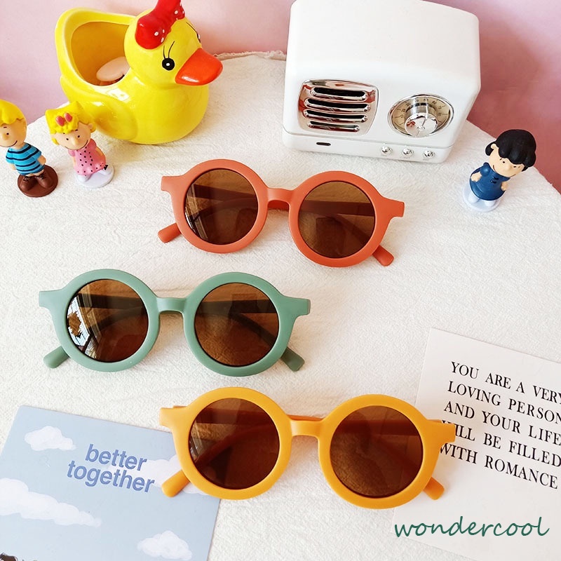 Kaca Mata Anak Sunglasses Bayi Balita Kids Baby Cute Anti UV Ootd Fashion Gaya Murah Cowok Cewek-Won