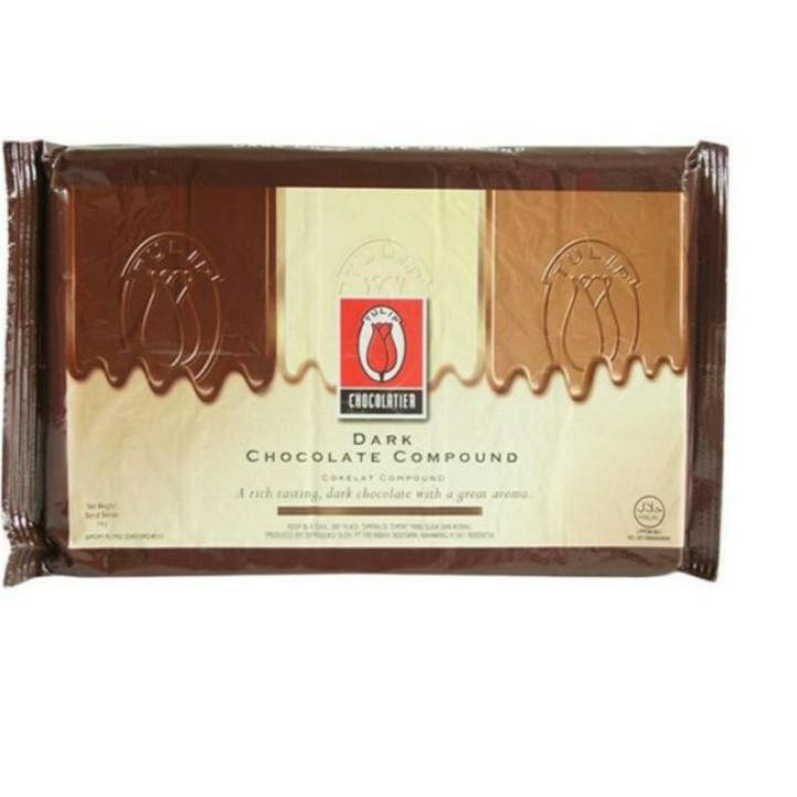 

Promo Hari Ini Tulip Dark Chocolate Compound 1kg / 1 kg coklat