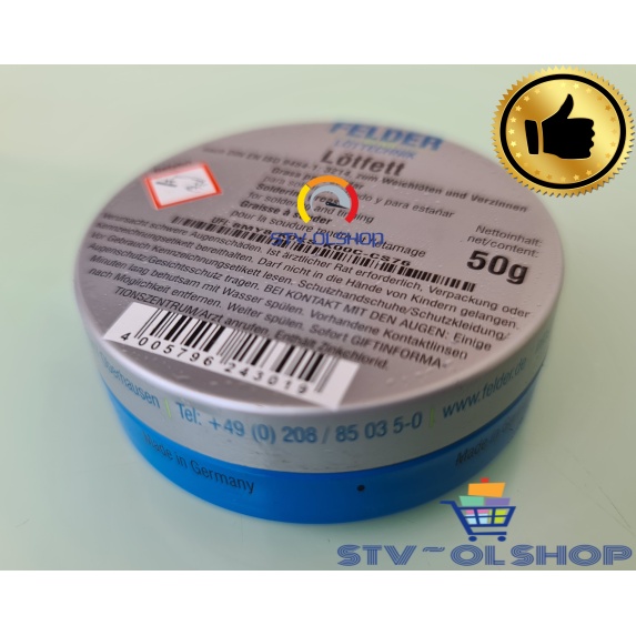 Lotfett Felder 50 Gram / Pasta Solder / Flux Solder / Minyak Solder