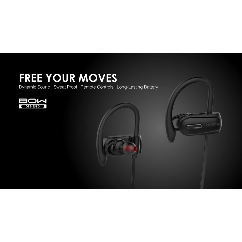 HANDSFREE HEADSET EARPHONE ORAIMO WIRELESS OEB-E58D BLUETOOTH SPORT