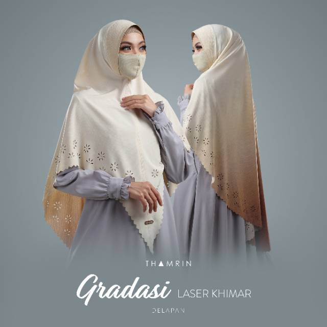 Khimar gradasi laser by thamrin