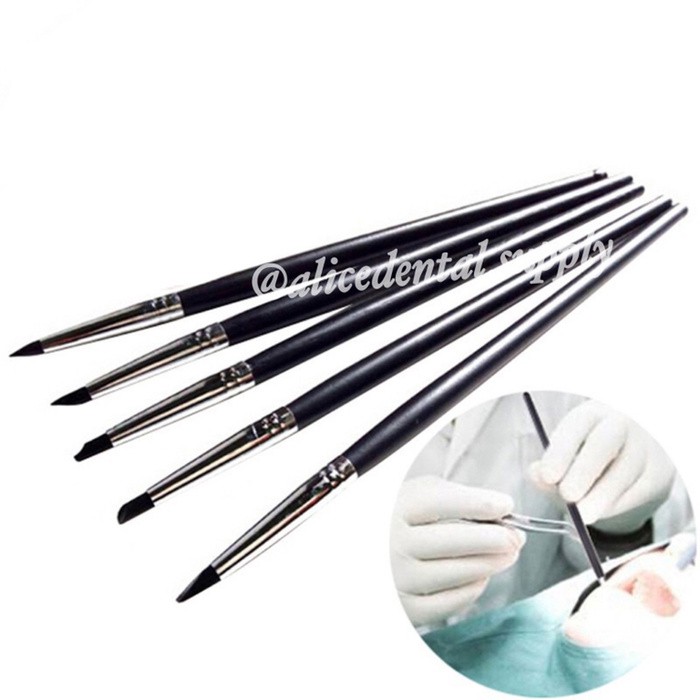 

Alicedental 5pcs dental silicone pen carving tambalan black series