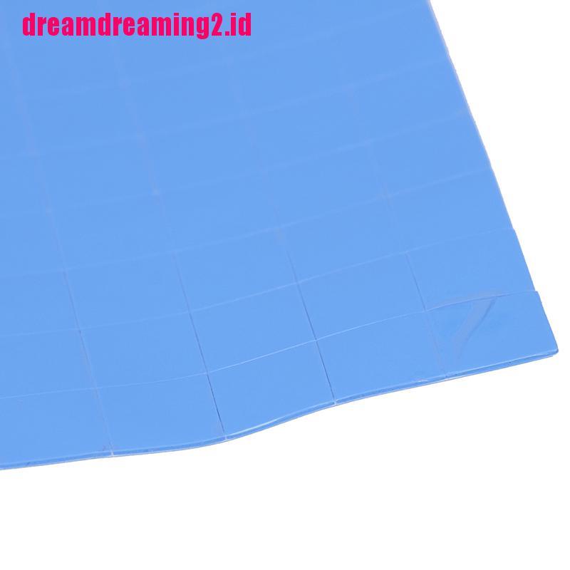 （✔✔❤100pcs Bantalan Thermal Silikon Konduktif Pendingin Heatsink GPU CPU Ukuran 10x10 X 0.5mm