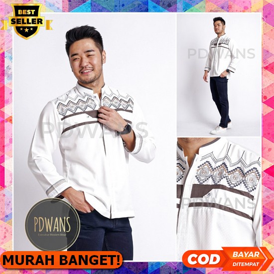 Baju Koko Murah Pria Mewah Dewasa Kekinian Cowok Lengan Panjang Lengan Pendek 2021 Lebaran 2022 Terb