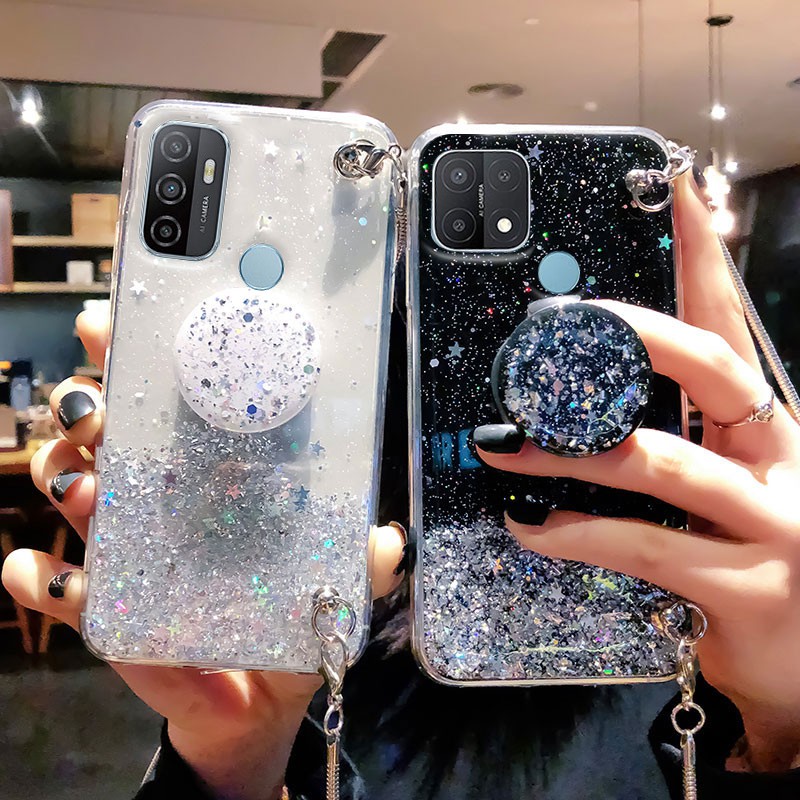 Kesing hp Oppo A15S A15 A31 A33 A53 Soft TPU Motif Starry Sky Case