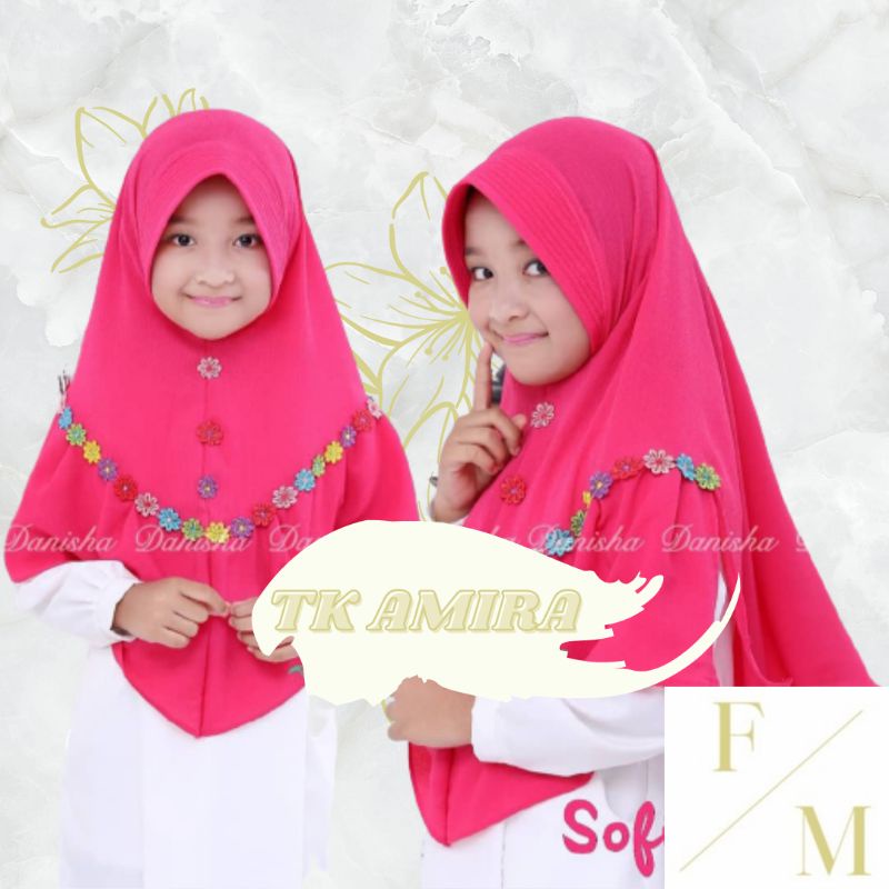 Hijab Anak TK Amira / Jilbab nyaman murah lucu kualitas PREMIUM