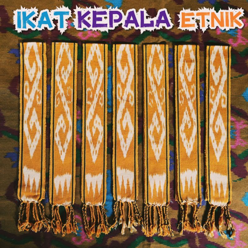 Ikat Kepala Etnik Tenun, kain tenun, syal tenun, asesoris