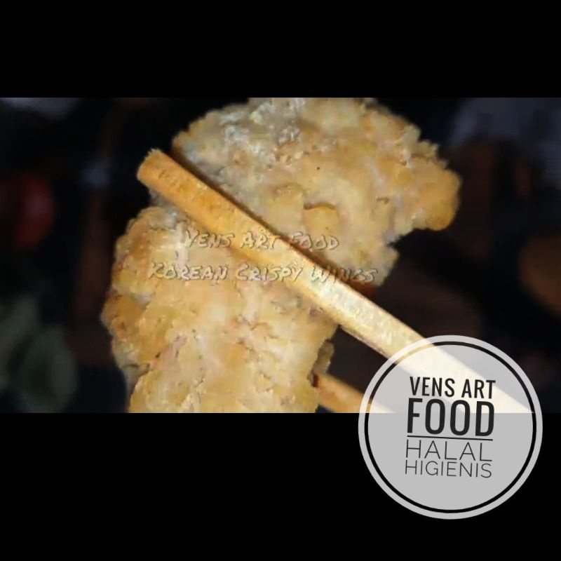 

FROZEN Korean Crispy Wings VENS ART FOOD 6 pcs Home made by chef Hotel, SIAP GORENG