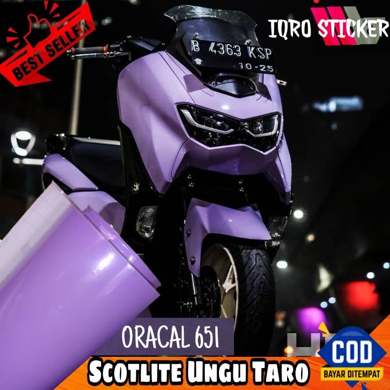 STIKER SKOTLET ORAKAL WARNA UNGU TARO