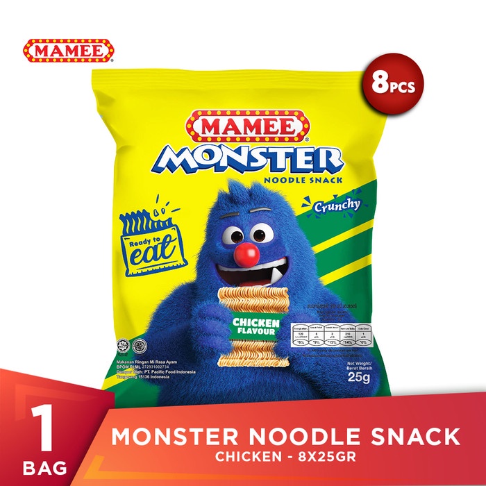 

NEW Mamee Monster Noodle Snack Chicken 200gr