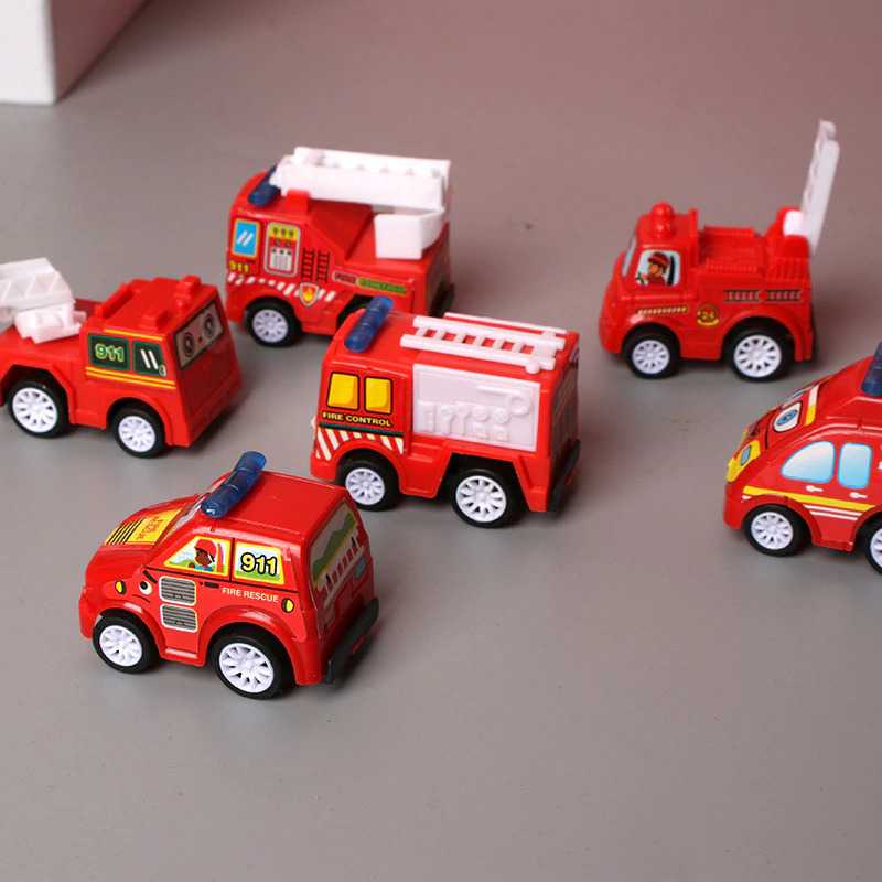 TG-MA ZKZC Mainan Anak Mobil Car Fire Truck Children Toy 6 PCS - XYC40022