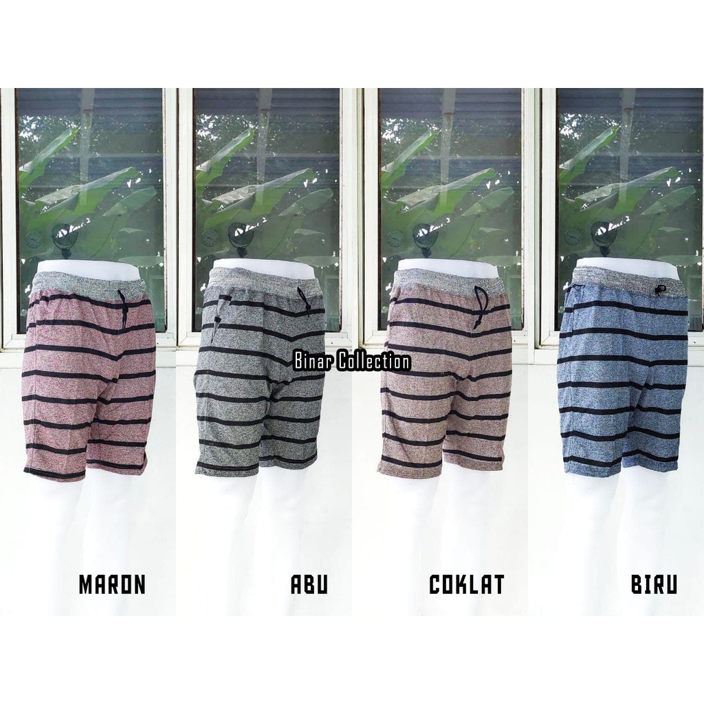 SHU 11- Celana pendek santai pria chinos babyteri salur / kolor rip rib kombinasi laki laki kolor bapak allsize cowok murah harian Jumbo