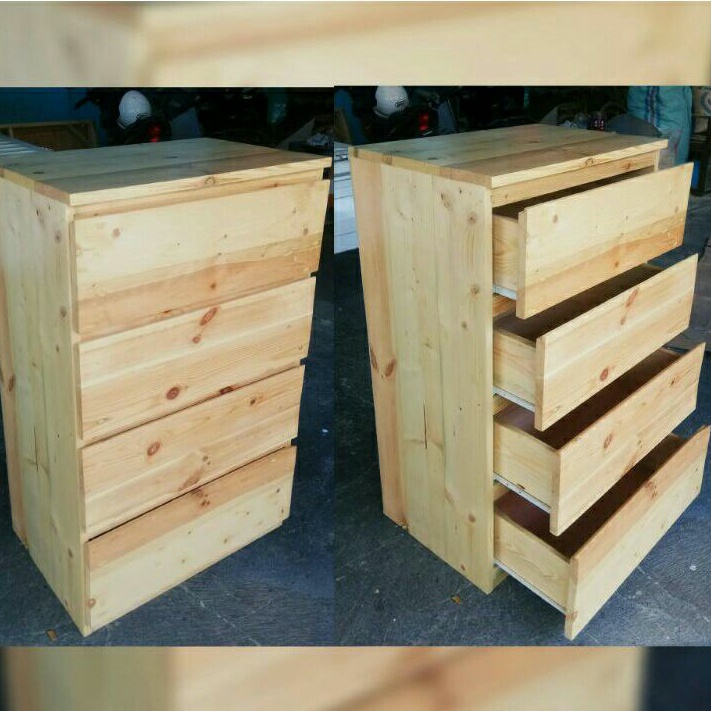 Lemari Nakas Laci Kayu Jati Belanda