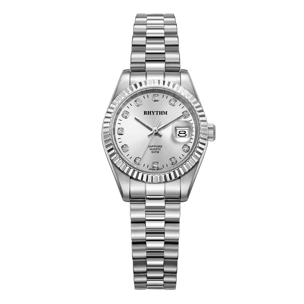 Rhythm RQ1610S07 Jam Tangan Wanita Stainless Steel