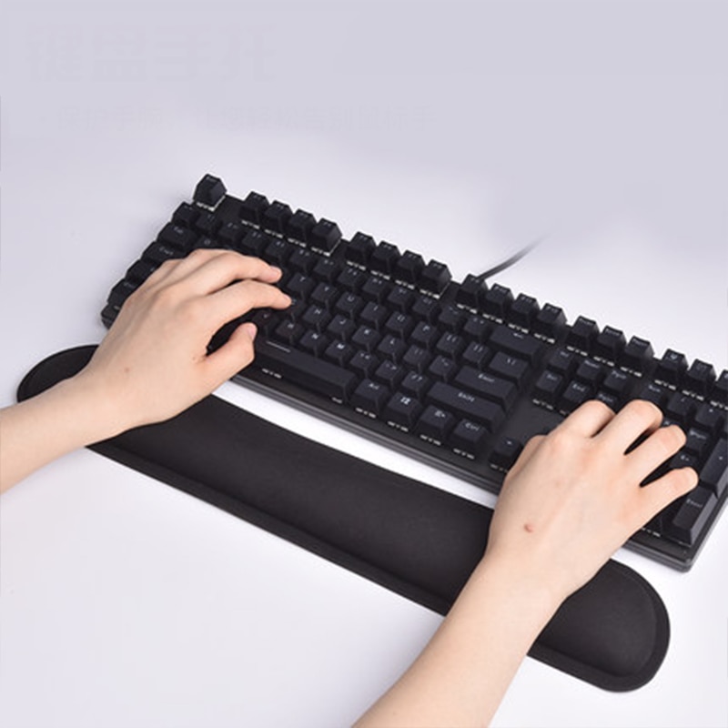 Sovawin Ergonomic Keyboard Wrist Rest Pad Support Memory Foam - HITAM