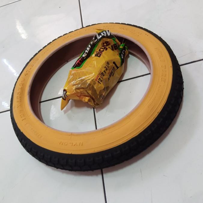 1 Set / 1 Ban Luar Dalam Sepeda Anak Ukuran 12" 12 1/2 X 1.75 X 2 1/4