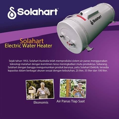 WATER HEATER SOLAHART PEMANAS AIR LISTRIK SOLAHART 86H-25 25 LITER