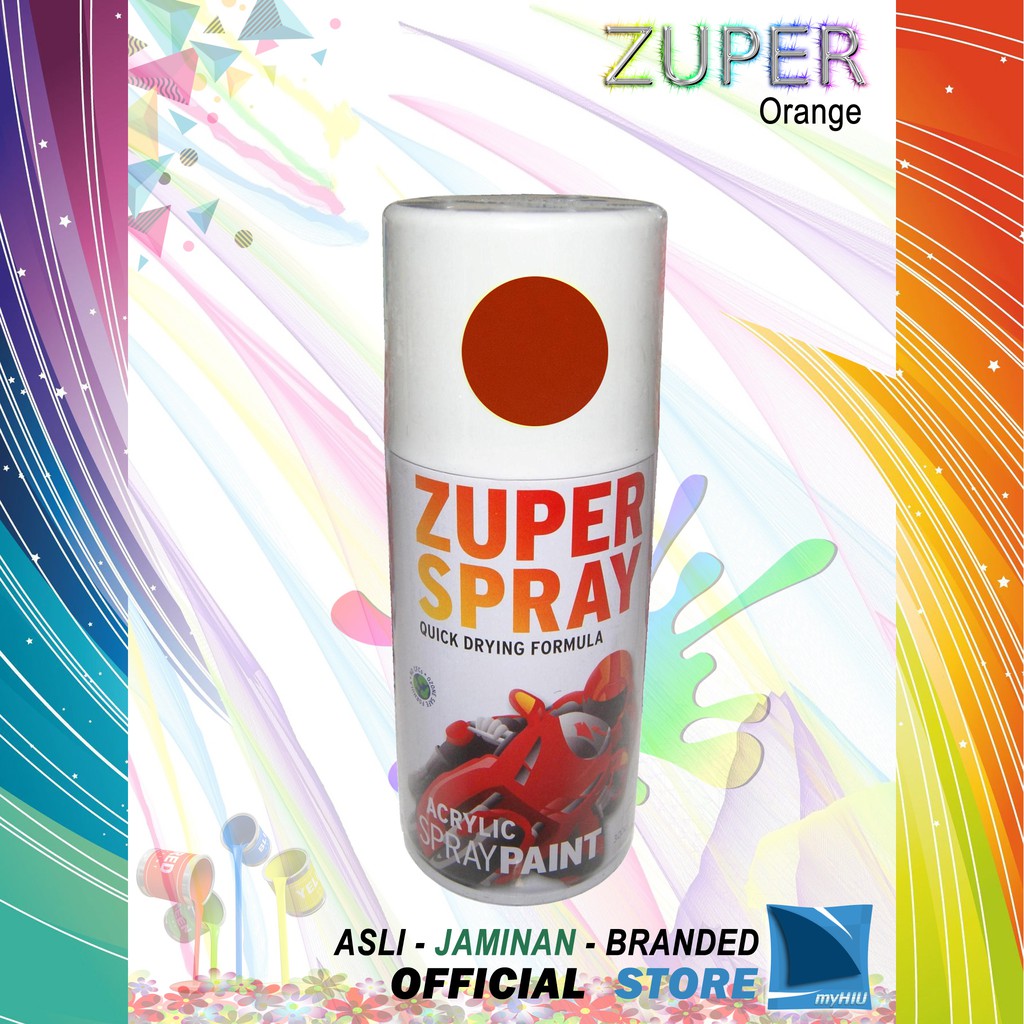 Cat Semprot Warna Jingga Oren 300cc / Orange Spray Paint ZUPER