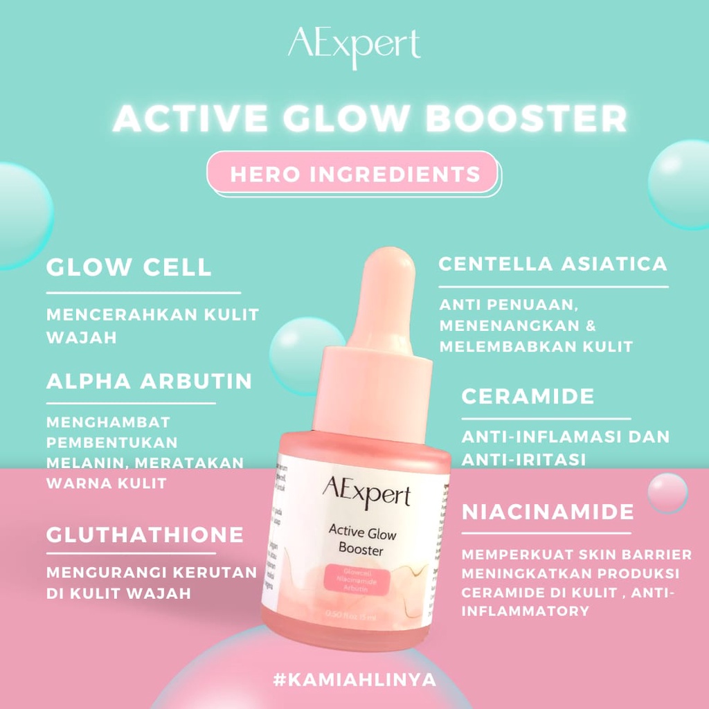 SERUM ACTIVE GLOW BOOSTER AEXPERT BY ASHANTY & DR EKLES