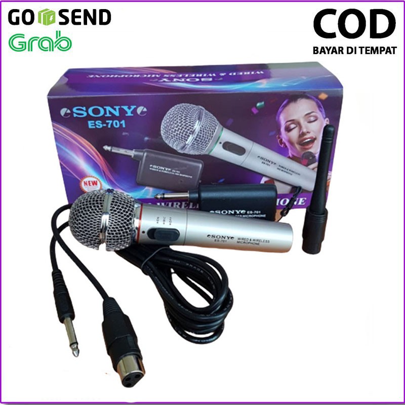 Mic Sony ES 701 Microphone Bisa Wireless Dan Kabel