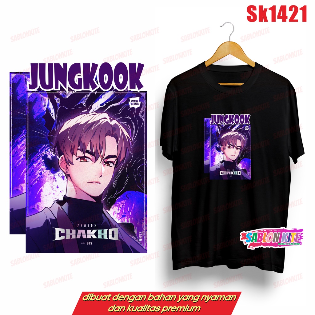 MURAH!!! KAOS KPOP CHAKHO KARTUN TIAP MEMBER SK1421 UNISEX