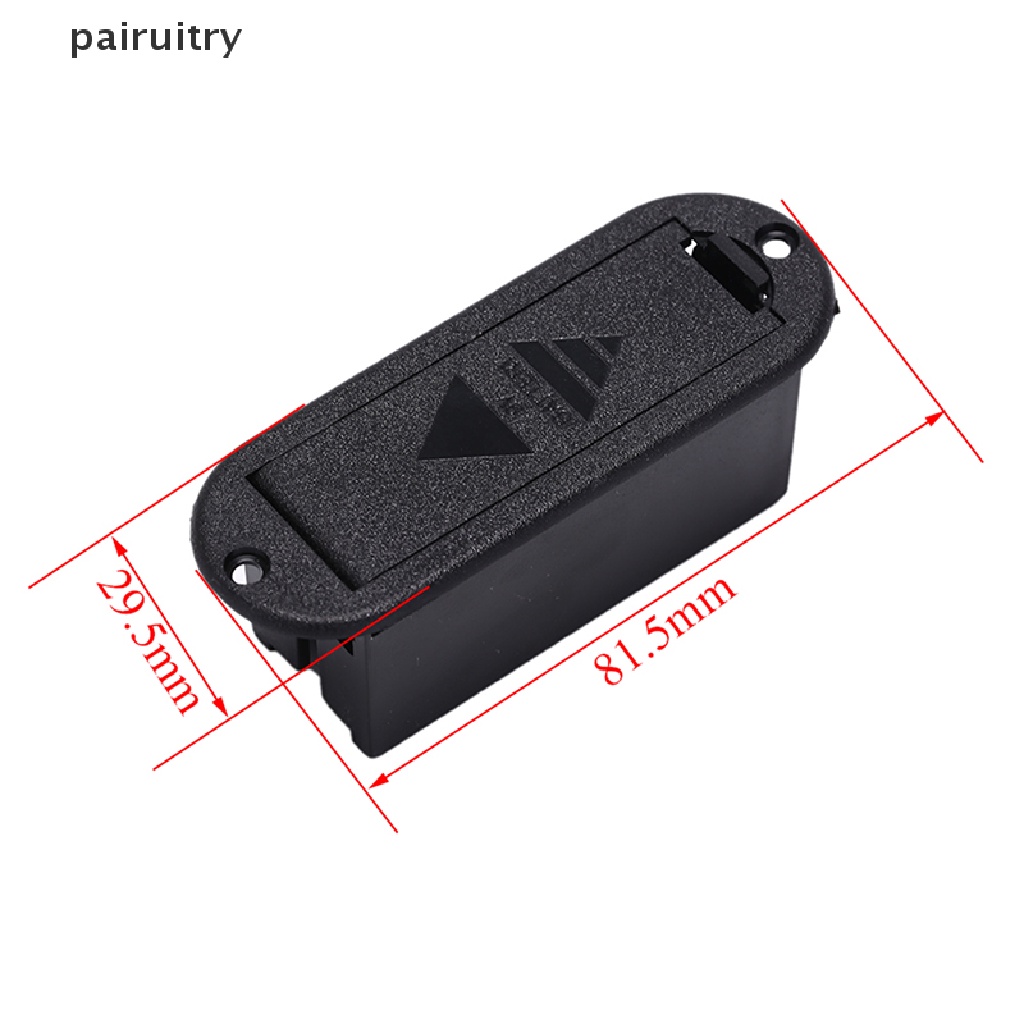 Prt Kotak holder Baterai pickup 9v Warna Hitam Untuk Gitar bass PRT