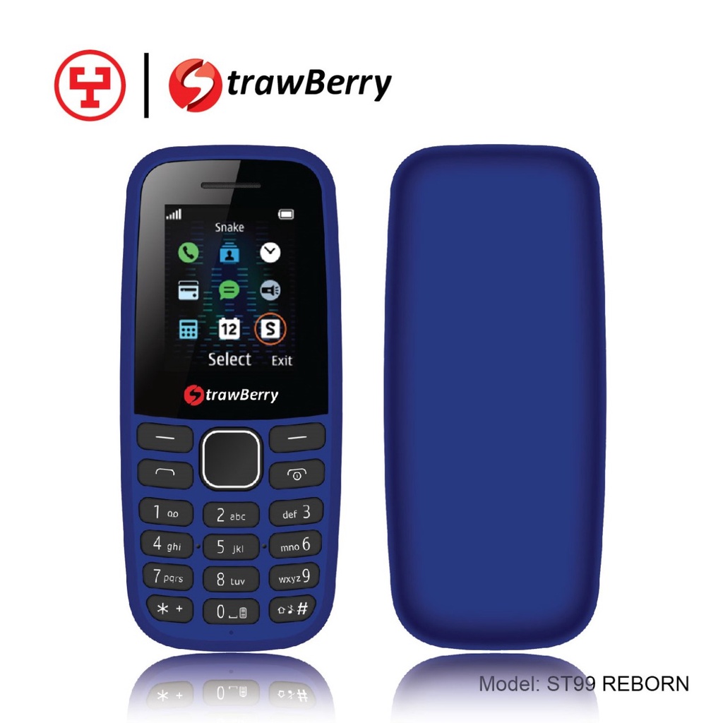 Strawberry ST99 BOMB Reborn Candybar HP Murah Banget Asli HP Jadul Termurah HP Terbaru 2021-Blue