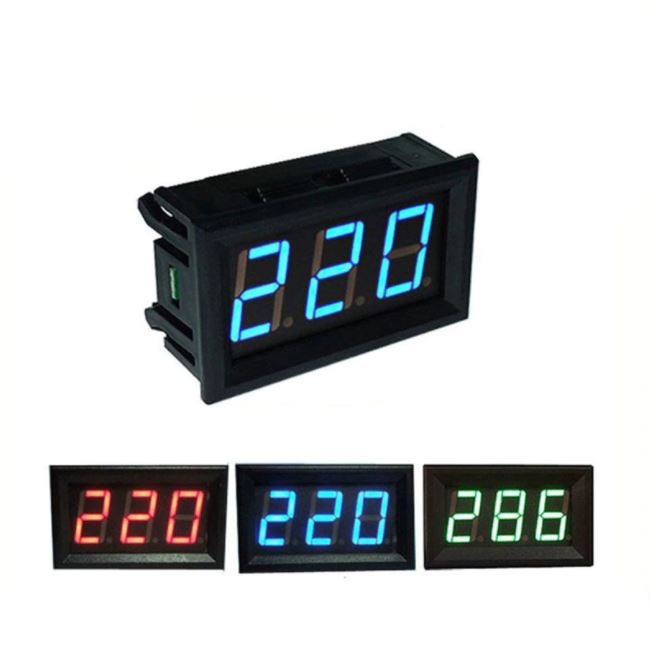 LED Digital Voltmeter Voltage Meter AC 75V - 300V