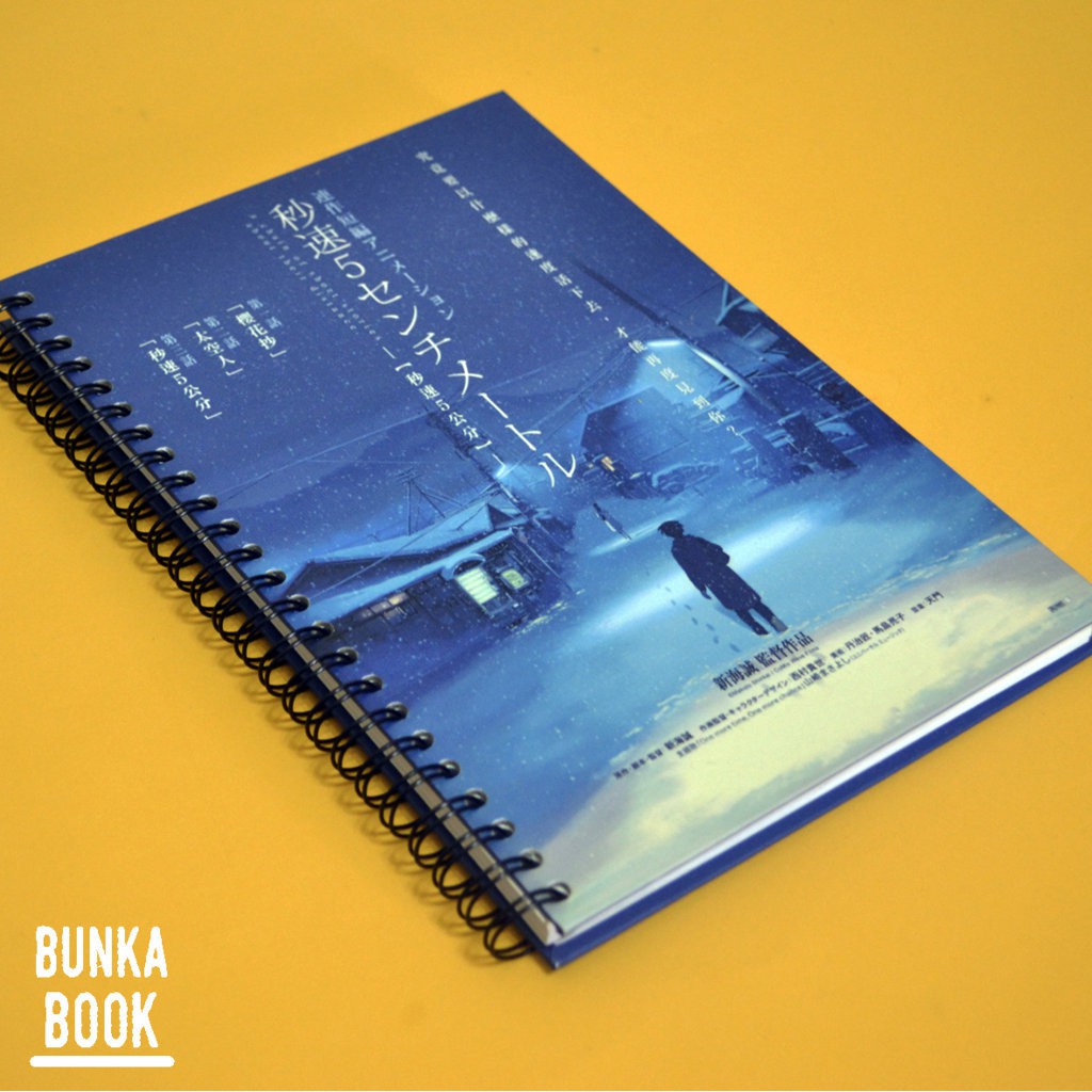 

Note Book hardcover Ring Anime 5cm Blue Ukuran A5 Jurnal Agenda Planner Notebook gift Couple