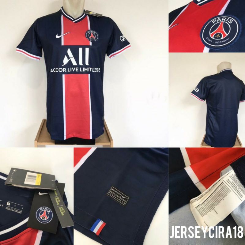 Jersey Bola Official PSG Home 2020 2021 Grade Ori