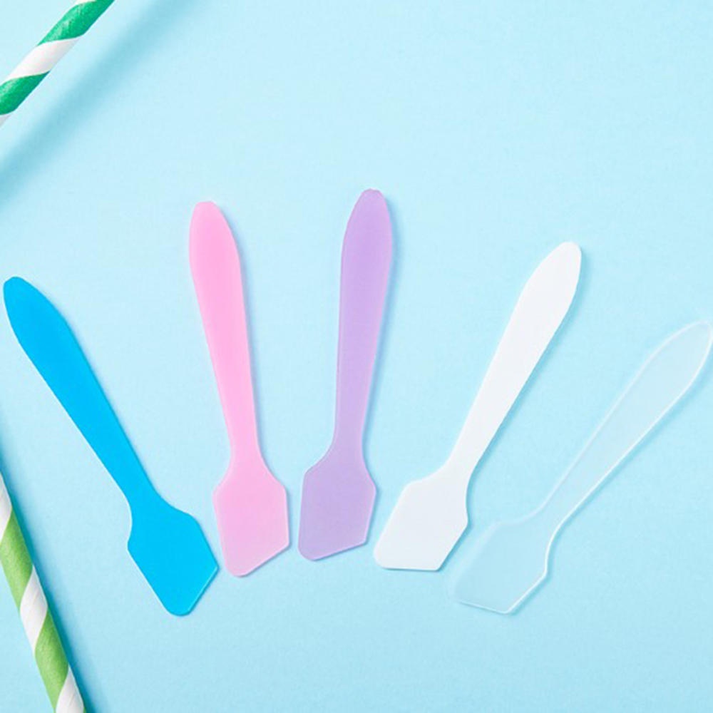 10Pcs Mini Cosmetic Spatula Scoop / Face Cream Makeup Mask Mixed Spoon /Beauty DIY Tools Eye Facial Makeup Applicator Sticks