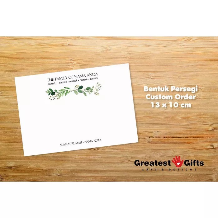 Jual Kartu ucapan gambar CUSTOM pcs 13 x 10 cm Greeting Card | Shopee